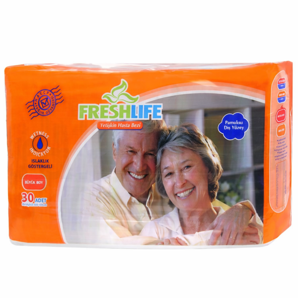 Freshlife Belbantlı Hasta Bezi Islaklık Göstergeli Large 30 Adet